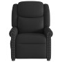 Sillón reclinable eléctrico cuero sintético negro brillante en Sillones | Comprar online en Foru.es