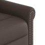 Sillón reclinable de masaje eléctrico marrón brillante en Sillones | Comprar online en Foru.es