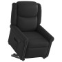 Sillón reclinable vertical de cuero sintético negro brillante en Sillones | Comprar online en Foru.es