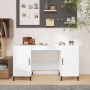Escritorio madera contrachapada blanco brillante 140x50x75 cm de vidaXL, Escritorios - Ref: Foro24-812777, Precio: 120,55 €, ...