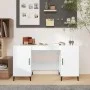 Escritorio madera contrachapada blanco brillante 140x50x75 cm de vidaXL, Escritorios - Ref: Foro24-812777, Precio: 119,12 €, ...