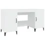 Escritorio madera contrachapada blanco brillante 140x50x75 cm de vidaXL, Escritorios - Ref: Foro24-812777, Precio: 119,12 €, ...