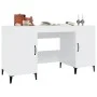 Escritorio madera contrachapada blanco brillante 140x50x75 cm de vidaXL, Escritorios - Ref: Foro24-812777, Precio: 119,12 €, ...