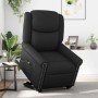 Sillón reclinable de masaje pie cuero sintético negro brillante en Sillones | Comprar online en Foru.es