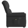Sillón reclinable de masaje pie cuero sintético negro brillante en Sillones | Comprar online en Foru.es