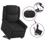 Sillón reclinable de masaje pie cuero sintético negro brillante en Sillones | Comprar online en Foru.es