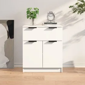 Aparador de madera contrachapada blanco 60x30x70 cm de vidaXL, Aparadores - Ref: Foro24-811088, Precio: 82,89 €, Descuento: %