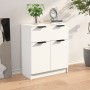 Aparador de madera contrachapada blanco 60x30x70 cm de vidaXL, Aparadores - Ref: Foro24-811088, Precio: 88,31 €, Descuento: %