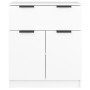 Aparador de madera contrachapada blanco 60x30x70 cm de vidaXL, Aparadores - Ref: Foro24-811088, Precio: 88,31 €, Descuento: %