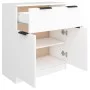 White plywood sideboard 60x30x70 cm by vidaXL, Sideboards - Ref: Foro24-811088, Price: 82,89 €, Discount: %