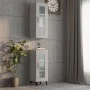 Armario colgante de pared gris hormigón 34,5x34x90 cm de vidaXL, Aparadores - Ref: Foro24-812460, Precio: 60,71 €, Descuento: %