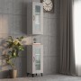 Armario colgante de pared gris hormigón 34,5x34x90 cm de vidaXL, Aparadores - Ref: Foro24-812460, Precio: 61,52 €, Descuento: %