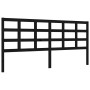 Estructura de cama con cabecero madera maciza negro 200x200 cm de vidaXL, Camas y somieres - Ref: Foro24-3194010, Precio: 171...