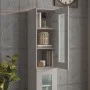 Armario colgante de pared gris hormigón 34,5x34x90 cm de vidaXL, Aparadores - Ref: Foro24-812460, Precio: 60,71 €, Descuento: %