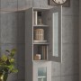 Armario colgante de pared gris hormigón 34,5x34x90 cm de vidaXL, Aparadores - Ref: Foro24-812460, Precio: 61,52 €, Descuento: %