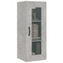 Armario colgante de pared gris hormigón 34,5x34x90 cm de vidaXL, Aparadores - Ref: Foro24-812460, Precio: 61,52 €, Descuento: %