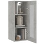 Armario colgante de pared gris hormigón 34,5x34x90 cm de vidaXL, Aparadores - Ref: Foro24-812460, Precio: 61,52 €, Descuento: %