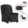 Sillón reclinable eléctrico pie cuero sintético negro brillante en Sillones | Comprar online en Foru.es