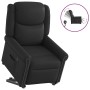 Sillón reclinable eléctrico pie cuero sintético negro brillante en Sillones | Comprar online en Foru.es