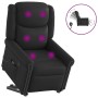Sillón de masaje elevable eléctrico negro brillante en Sillones | Comprar online en Foru.es