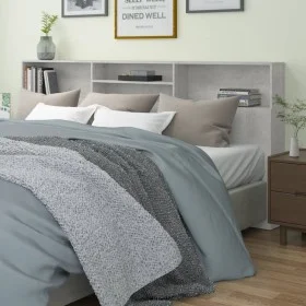 Mueble cabecero gris hormigón 220x19x103,5 cm de vidaXL, Cabeceros y pies de cama - Ref: Foro24-811902, Precio: 68,47 €, Desc...