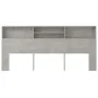 Mueble cabecero gris hormigón 220x19x103,5 cm de vidaXL, Cabeceros y pies de cama - Ref: Foro24-811902, Precio: 68,47 €, Desc...
