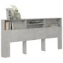 Mueble cabecero gris hormigón 220x19x103,5 cm de vidaXL, Cabeceros y pies de cama - Ref: Foro24-811902, Precio: 68,47 €, Desc...