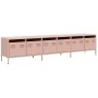 Mueble para TV acero laminado en frío rosa 202x39x43,5 cm en Muebles TV | Comprar online en Foru.es