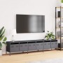 Mueble de TV acero laminado en frío antracita 202x39x43,5 cm en Muebles TV | Comprar online en Foru.es