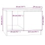 Mesa de centro madera de ingeniería roble Sonoma 50x50x36 cm de vidaXL, Mesas de centro - Ref: Foro24-811343, Precio: 51,13 €...