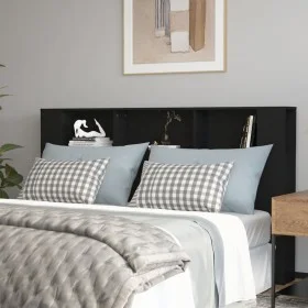 Mueble cabecero negro 180x18,5x104,5 cm de vidaXL, Cabeceros y pies de cama - Ref: Foro24-811944, Precio: 74,34 €, Descuento: %