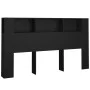 Mueble cabecero negro 180x18,5x104,5 cm de vidaXL, Cabeceros y pies de cama - Ref: Foro24-811944, Precio: 74,34 €, Descuento: %