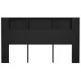 Mueble cabecero negro 180x18,5x104,5 cm de vidaXL, Cabeceros y pies de cama - Ref: Foro24-811944, Precio: 74,34 €, Descuento: %
