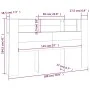 Mueble cabecero negro 180x18,5x104,5 cm de vidaXL, Cabeceros y pies de cama - Ref: Foro24-811944, Precio: 74,34 €, Descuento: %