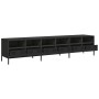 Mueble para TV acero laminado en frío negro 202x39x43,5 cm en Muebles TV | Comprar online en Foru.es