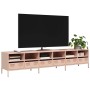 Mueble para TV acero laminado en frío rosa 202x39x43,5 cm en Muebles TV | Comprar online en Foru.es