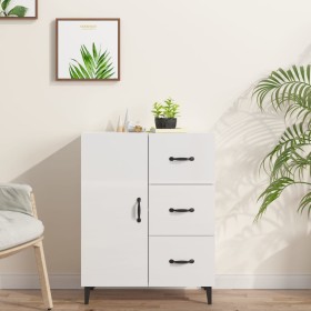 Aparador de madera contrachapada blanco brillante 69,5x34x90 cm de vidaXL, Aparadores - Ref: Foro24-812183, Precio: 79,00 €, ...