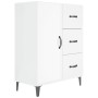 Aparador de madera contrachapada blanco brillante 69,5x34x90 cm de vidaXL, Aparadores - Ref: Foro24-812183, Precio: 79,00 €, ...