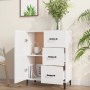 Aparador de madera contrachapada blanco brillante 69,5x34x90 cm de vidaXL, Aparadores - Ref: Foro24-812183, Precio: 79,00 €, ...