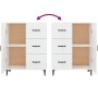 Aparador de madera contrachapada blanco brillante 69,5x34x90 cm de vidaXL, Aparadores - Ref: Foro24-812183, Precio: 79,00 €, ...