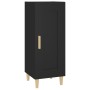 Aparador de madera contrachapada negro 34,5x34x90 cm de vidaXL, Aparadores - Ref: Foro24-812412, Precio: 61,64 €, Descuento: %