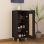 Aparador de madera contrachapada negro 34,5x34x90 cm de vidaXL, Aparadores - Ref: Foro24-812412, Precio: 61,64 €, Descuento: %