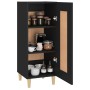 Aparador de madera contrachapada negro 34,5x34x90 cm de vidaXL, Aparadores - Ref: Foro24-812412, Precio: 61,64 €, Descuento: %