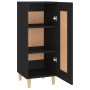 Aparador de madera contrachapada negro 34,5x34x90 cm de vidaXL, Aparadores - Ref: Foro24-812412, Precio: 61,64 €, Descuento: %
