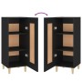 Aparador de madera contrachapada negro 34,5x34x90 cm de vidaXL, Aparadores - Ref: Foro24-812412, Precio: 61,64 €, Descuento: %