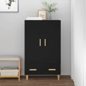Aparador de madera de ingeniería negro 70x31x115 cm de vidaXL, Aparadores - Ref: Foro24-812565, Precio: 87,79 €, Descuento: %
