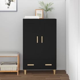 Aparador de madera de ingeniería negro 70x31x115 cm de vidaXL, Aparadores - Ref: Foro24-812565, Precio: 88,97 €, Descuento: %