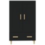 Aparador de madera de ingeniería negro 70x31x115 cm de vidaXL, Aparadores - Ref: Foro24-812565, Precio: 88,97 €, Descuento: %