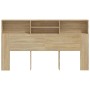 Mueble cabecero color roble Sonoma 180x19x103,5 cm de vidaXL, Cabeceros y pies de cama - Ref: Foro24-811883, Precio: 74,06 €,...