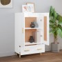 Aparador de madera contrachapada blanco brillante 70x31x115cm de vidaXL, Aparadores - Ref: Foro24-812570, Precio: 85,95 €, De...